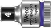 8790 HMA HF Zyklop socket with 1/4" drive with holding function, 4.0x23.0, Wera 05003717001