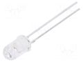 IR transmitter; 5mm; T-1 3/4; 850nm; transparent; 50mW; 22°; THT VISHAY TSHG6400