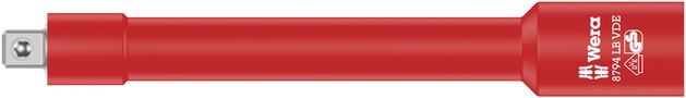 8794 LB VDE Zyklop extension, insulated, long, 3/8", 3/8"x166.0, Wera 05004965001