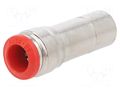 Push-in fitting; reductive; -0.99÷20bar; nickel plated brass AIGNEP 50700-12-8