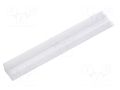 Cover for LED profiles; white; 2m; Kind of shutter: E7; push-in TOPMET TOP-C1080038