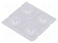 LED lens; square; transparent; H: 6.1mm; Body dim: 50x50mm LEDIL C14680