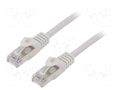 Patch cord; RJ45 plug; F/UTP; 6; stranded; CCA; 0.5m; PVC; grey GEMBIRD PP6-0.5M