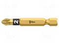 Screwdriver bit; Pozidriv®; PZ2; Overall len: 50mm; BiTorsion WERA WERA.05059902001