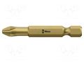 Screwdriver bit; Phillips; PH2; Overall len: 50mm; TORSION WERA WERA.05059860001