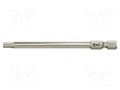 Screwdriver bit; Hex Plus key; HEX 1/8"; Overall len: 89mm WERA WERA.05071106001