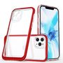 Clear 3in1 Case for iPhone 11 Pro Max Frame Cover Gel Red, Hurtel 5907769338618 5907769338618