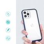 Clear 3in1 case for iPhone 12 Pro blue frame gel cover, Hurtel 5907769338656 5907769338656