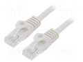 Patch cord; RJ45 plug,both sides; U/UTP; 6; stranded; CCA; PVC GEMBIRD PP6U-20M