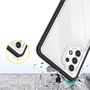 Clear 3in1 Case for Samsung Galaxy A72 4G Frame Gel Cover Black, Hurtel 9145576242780 9145576242780