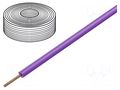 Wire; H05Z-K; stranded; Cu; 0.75mm2; LSZH; violet; 300V,500V; 100m HELUKABEL H05Z-K-1X0.75VI