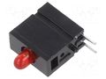 LED; in housing; 2.8mm; No.of diodes: 1; red; 2mA; 60°; 1.2÷4mcd MENTOR 1808.2033