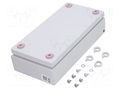 Enclosure: multipurpose; X: 150mm; Y: 300mm; Z: 80mm; KX; steel; IP66 RITTAL RITTAL-1515000