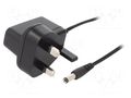 Power supply: switching; mains,plug-in; 5VDC; 1A; 5W; Out: 5,5/2,1 XP POWER VEL05US050-UK-JA