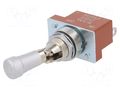 Switch: toggle; Pos: 2; SPST; ON-OFF; 6A/250VAC; 20A/30VDC; S NKK SWITCHES S1AL