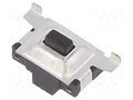 Microswitch TACT; SPST-NO; Pos: 2; 0.05A/12VDC; SMD; none; 2.16N KNITTER-SWITCH TSS4RA