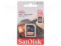 Memory card; Ultra; SDXC; R: 100MB/s; Class 10 UHS U1; 128GB SANDISK SDSDUNR-128G-GN3IN