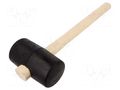 Hammer; 350mm; 780g; 75mm; round; rubber; wood; Shore hardness: 90 STAHLWILLE ST-70140003