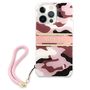 Guess GUHCP13LKCABPI iPhone 13 Pro / 13 6.1&quot; pink/pink hardcase Camo Strap Collection, Guess 3666339023171 3666339023171