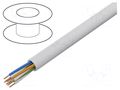 Wire; YTKSY; 4x2x0.5mm; telecommunication; wire; Cu; white BITNER BITNER-TS0006