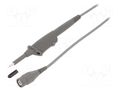 Probe: for oscilloscope; 0÷500MHz; 10: 1; 1ns; 10÷30pF; grey; 1.2m STÄUBLI 68.9880-12028
