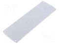 Front panel; aluminium; W: 53.04mm; L: 167.03mm; Thk: 2.5mm TEKO ALP4.1