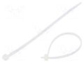 Cable tie; L: 140mm; W: 3.6mm; natural; polyamide; 80N; Ømax: 33mm BM GROUP BMB1436M