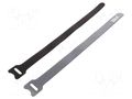 Hook and loop fastener; multi use; L: 229mm; W: 12.7mm; black; 180N BM GROUP BMNV2312