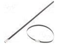Cable tie; L: 200mm; W: 4.6mm; stainless steel AISI 304; 450N BM GROUP BMSC2045