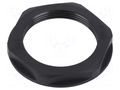 Nut; M40; polyamide; black; Thread: metric; Pitch: 1.5; -20÷90°C BM GROUP BM4840N