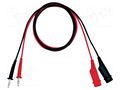Test leads; Imax: 3A; Len: 1m; red and black GW INSTEK GTL-105A