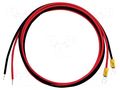 Test leads; ring terminal x2,free end x2; 1.2m; red and black GW INSTEK GTL-121