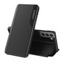 Eco Leather View Case elegant case with a flip cover and stand function for Samsung Galaxy S22 + (S22 Plus) black, Hurtel 5907769337963 5907769337963