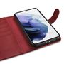 iCarer Haitang Leather Wallet Case Leather Case for Samsung Galaxy S22 + (S22 Plus) Wallet Housing Cover Red (AKSM05RD), iCarer 6958955898156 6958955898156