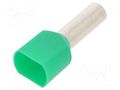 Tip: bootlace ferrule; insulated,double; copper; 6mm2; 14mm; green BM GROUP BM00761