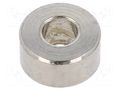 Spacer sleeve; 3mm; cylindrical; brass; nickel; Out.diam: 6mm DREMEC DR316/2.6X3