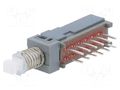 Switch: push-button; Pos: 2; 4PDT; 0.1A/30VDC; ON-ON; Illumin: none E-SWITCH PBH4UEENAGX