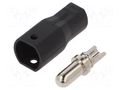 Connector: DC supply; plug; male; SH4,0; 35A; 500V; PIN: 1; straight AMASS SH4.0U-M