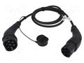 Cable: eMobility; 1x0.5mm2,5x2.5mm2; 480V; 11kW; IP44; three-phase HARTING 08914090114A0