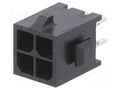 Connector: wire-board; socket; male; PIN: 4; Micro MATE-N-LOK; THT TE Connectivity 3-794630-4