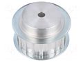 Belt pulley; AT10; W: 25mm; whell width: 40mm; Ø: 58.6mm; aluminium OPTIBELT 40-AT10-19-200ZA