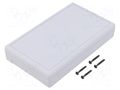 Enclosure: desktop; TENCLOS FLAT; X: 85mm; Y: 145mm; Z: 27mm; ABS TEKO 660F-B.5