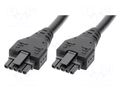 Cable; female; PIN: 5; Len: 3m; 8.5A; Insulation: PVC; Colour: black MOLEX MX-214770-0530