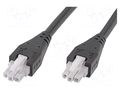 Cable; female; PIN: 3; Len: 2m; 6A; Insulation: PVC; Colour: black MOLEX MX-215330-0320