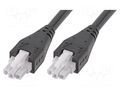 Cable; female; PIN: 3; Len: 0.18m; 6A; Insulation: PVC; Colour: black MOLEX MX-217159-0300