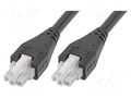 Cable; female; PIN: 3; Len: 2m; 6A; Insulation: PVC; Colour: black MOLEX MX-217159-0320