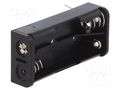 Holder; AAA,R03; Batt.no: 2; PCB,THM; for PCB; polypropylene KEYSTONE KEYS2468