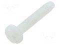 Screw; UNC6-32x19.05; Head: cheese head; slotted; polyamide KEYSTONE KEYS9338