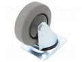 Transport wheel; Ø: 100mm; W: 32mm; H: 128mm; torsional; 150kg; steel RADER KPE-WTE-100K1