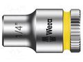 Socket; 6-angles,socket spanner; HEX 1/4"; 1/4"; 23mm WERA WERA.05003516001